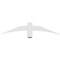 Ekena Millwork Bellingham Architectural Grade PVC Gable Bracket, 48"W x 10"H x 2"D x 4"F, 5/12 Pitch GBP048X10X0204BEL00 - alternate 5